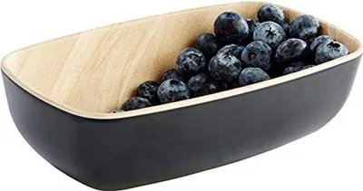 Image de APS Frida Bol, GN 1/9, aspect bois/noir, contenance : 0,50 litre, hauteur : 55 mm