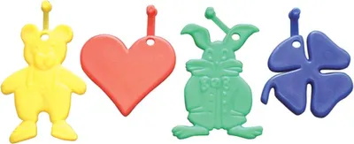 Productafbeelding van Amscan Ballon Gewichten Primaire kleuren  assortiment van 50 stuks á  8 g
