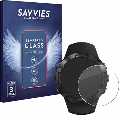 Produktbild von 3x Savvies Schutzglas für Suunto 5 Displayschutz 9H Glas klar transparent