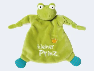 Produktbild von NICI Schmusetuch Frosch kleiner Prinz 25x25cm