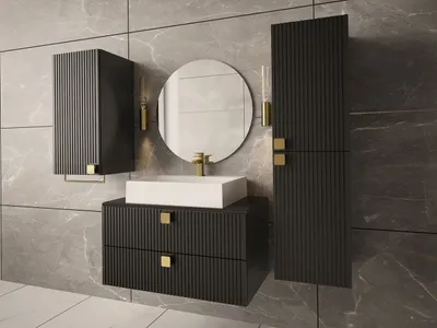 Immagine prodotto di Set da bagno PALOMA 1 - nero + sifone e lavandino GRATIS