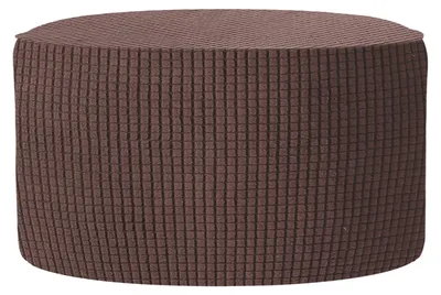 Runde Sitzsack-Hülle, Jacquard, 50-58 cm Ø, braun