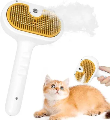 Produktbild von Famanu Katzenbürste mit Sprühfunktion und Wasserreservoir - Haarentfernung und Pflege