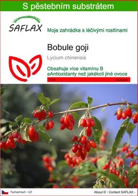 Obrázek produktu pro SAFLAX - bobule goji - Lycium chinensis - 200 Semena - S pěstebním substrátem bez klíčků