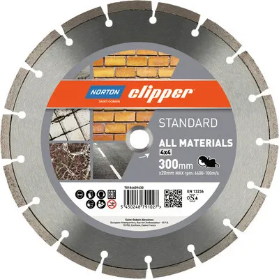 Produktbild von Norton Clipper Diamantscheibe Standard 4x4 Ø 300x20 mm
