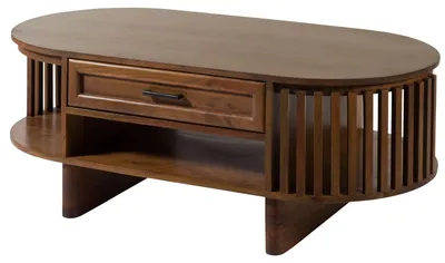 Produktbild von MASSIVMOEBEL24 Couchtisch Akazie 120x60x45 natur lackiert MADRID #95