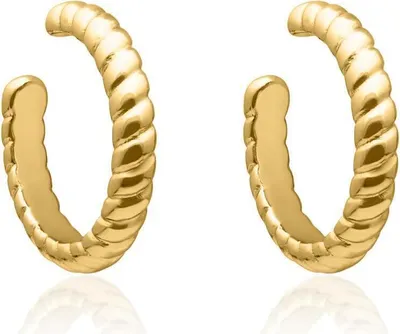 Produktbild von Ohrklemmen für Damen aus vergoldetem 925er Silber von JEWLIX