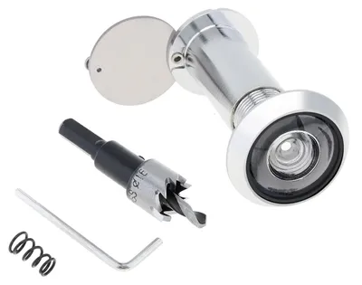 Produktbild von Türspion, 200 Grad Sichtwinkel, Zinklegierungsbau, Silber Bohrer, 40-65mm-a