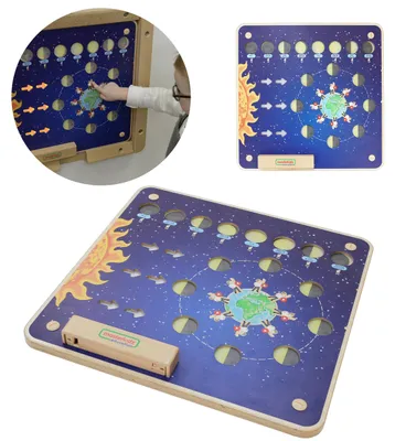 Produktbild von Masterkidz Montessori Mondphasen-Lerntafel