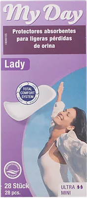 Productafbeelding van MY DAY Ultra Mini inleggers voor lichte incontinentie, 28 stuks