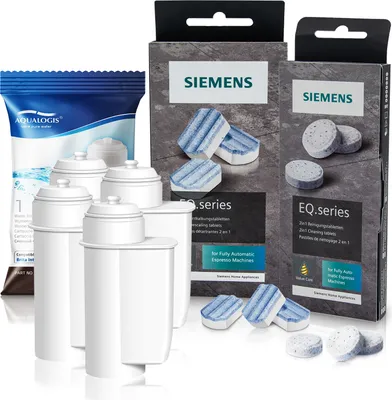 Produktbild von Siemens Kaffeemaschinen-Set Aqualogis AL Inte 4tlg., TZ80001, TZ80002