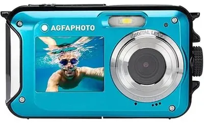 Fotoaparát, kompaktný, digitálny, vodeodolný, AGFAPHOTO "WP8000", modrá