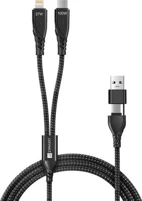 Image de CONNECT IT Wirez 4in1 (USB-C, Lightning), noir