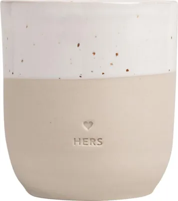 Produktbild von Eulenschnitt Becher Hers beige 0,32l