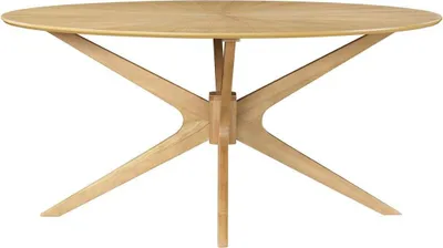 Produktbild von Miliboo - Ovaler Design-Esstisch aus Eiche L160 cm DIELLI