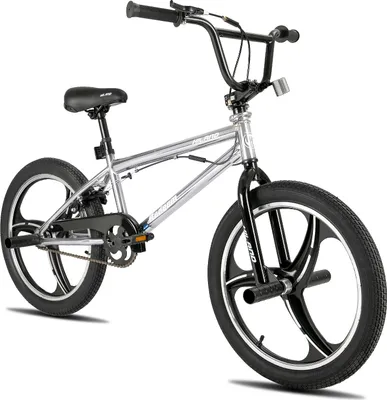 Produktbild von Hiland 20 Zoll 3 Multiple Speichen Kinder BMX Fahrrad für Jungen Mädchen ab 7 8 9 10 Jahre alt, 360 Grad Rotor Freestyle, 4 Pegs Single Speed Kinder