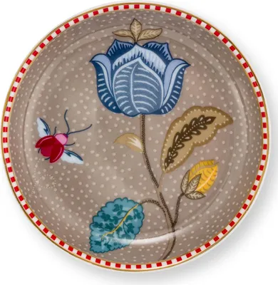 Produktbild von PIP STUDIO Blooming Tales Fantasy Khaki Teebeutelablage 9cm