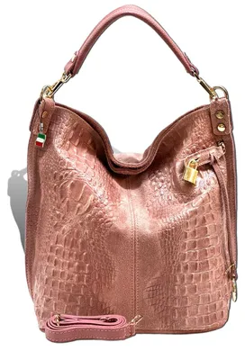 Produktbild von Florence Damen Beuteltasche Shopper Tasche rosa Leder Größe 41x14x33 D2OTF162A