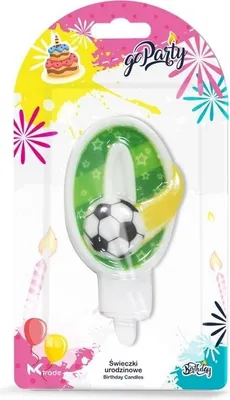 Immagine prodotto di Candela di compleanno 0 Pallone 8 cm - GoParty