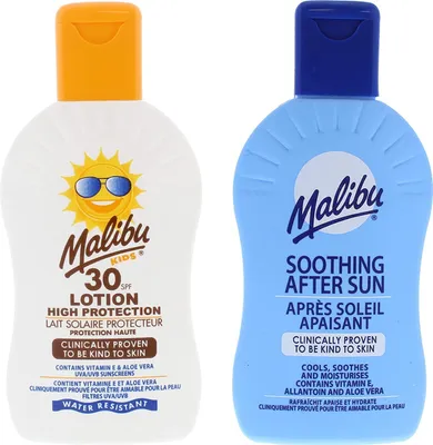 Immagine prodotto di Malibu Balm Balm per bambini SPF30 200 ml + balsamo dopo abbronzatura 200ml