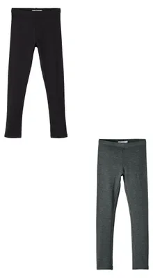Produktbild von NAME IT Leggings 2er-Set Regular Fit weich bequem Basic Größe: 104