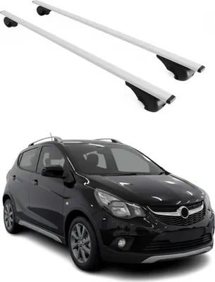 Produktbild von Dachträger Gepäckträger für Opel Karl 2017-2019 Grundträger Metall Silber 2tlg