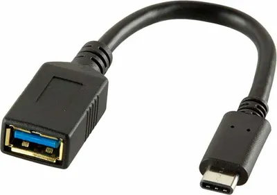 Produktbild von LogiLink USB 3.1 Adapterkabel USB-C Stecker-USB-A Kupplung schwarz