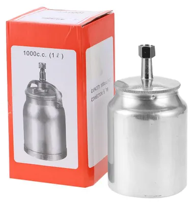 Immagine prodotto di Contenitore per vernice da 1000 ml, accessori per pistola a spruzzo pneumatica, contenitore in metallo (#01)