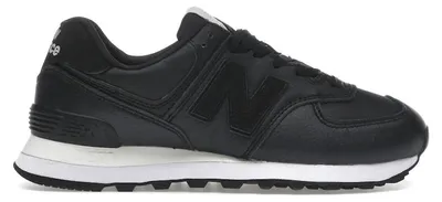 Produktbild von New Balance 574 Black Leather White (Women's) - EU 37.5