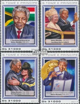 Produktbild von Briefmarken Sao Tome e Principe 2017 Mi 7383-7386 (kompl. Ausgabe) postfrisch Nelson Mandela