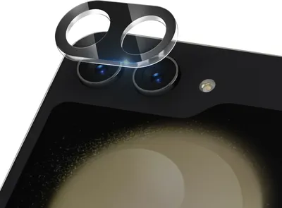 Produktbild von iMak, Kratzfester Kameraschutz für Samsung Galaxy Z Flip 6 gehärtetes Glas, Schwarz