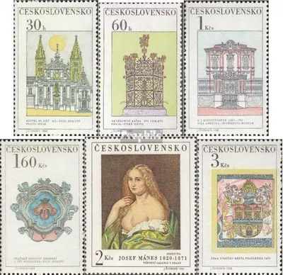 Produktbild von Briefmarken Tschechoslowakei 1968 Mi 1798-1803 (kompl.Ausg.) postfrisch Prag