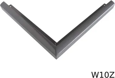Produktbild von Renoplast Aluminium Traufprofil W10 Belüftungsboden, Abschlussprofil Außenecke 90°, Grau
