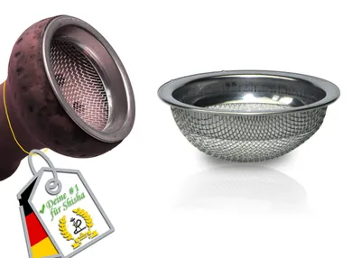 Productafbeelding van Tabakzeef voor shisha-kop - RVS-zeef voor waterpijp - Ø 16, 20 of 22 mm