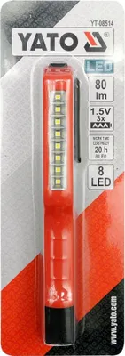 Imagen del producto de Yato YT-08514, LED, 8 bombillas, IP20, naranja, lámpara de trabajo portátil