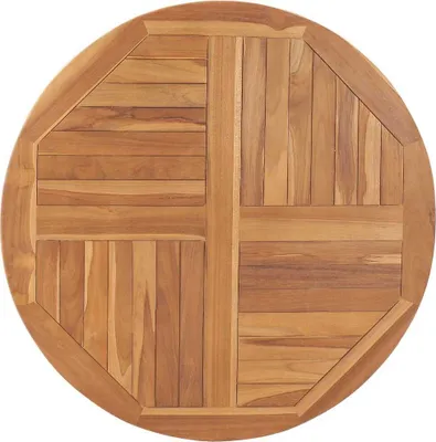 Produktbild von vidaXL Tischplatte Massivholz Teak Rund 2,5 cm 90 cm