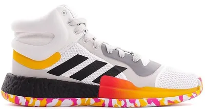 Imagen del producto de adidas Marquee Boost, color blanco, y dorado, talla 42 2/3 (UE)