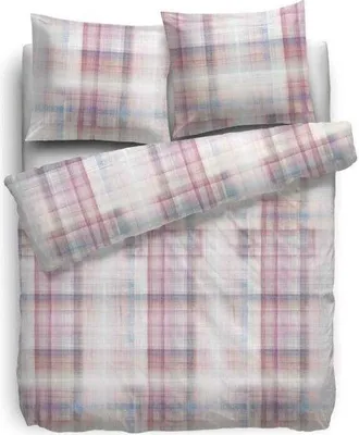 Immagine prodotto di HNL biancheria da letto in cotone Heckett & Lane biancheria da letto in flanella di castoro Lyla - morbida e confortevole sulla pelle - con cerniera e realizzata in 100% cotone - 135x200 cm + 80x80 cm, Multi / Multicolore Checked