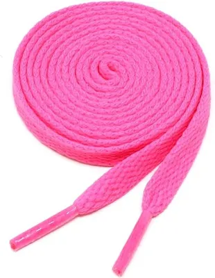 Image de Lacets fuchsia, 120 cm – plats – Lacets de 120 cm – 8 mm