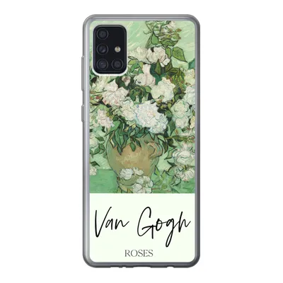 Produktbild von MuchoWow® Handyhülle Schutzhülle Hülle für Samsung Galaxy A52 5G Malerei - Blumen - Van Gogh Silikon Softcase Handy Hülle - Umschlag