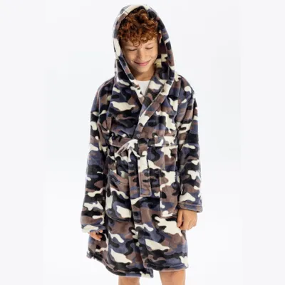 Produktbild von Minoti Bademäntel Kapuze Fleece Camouflage Gr. 92 für Jungen