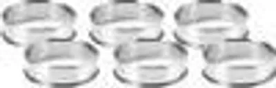 Produktbild von 6 Stück 10CM Tortenring Backringe Kuchenring Crumpets Ringe Rund Edelstahl Silber für Kochen und Backen