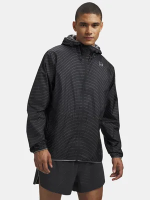 Produktbild von Under Armour UA Halo Run ReflectiveJacket für Herren – Grau SM