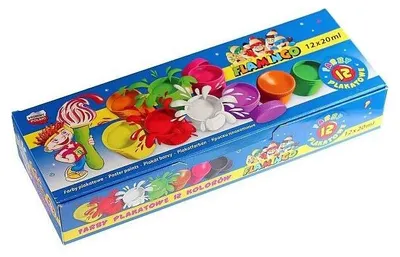 Obrázok produktu pre Farby plakatowe 12 kolorów 20 ml