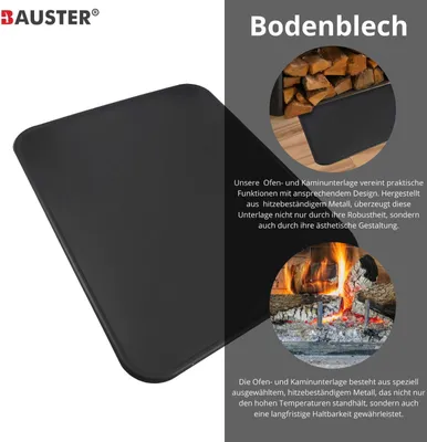 Produktbild von Ofenblech Bodenblech 50x60 cm Kaminplatte Kaminofen Schmutzblech Bodenplatte