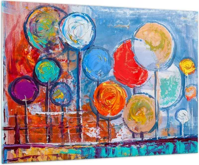 Produktbild von Bilder auf glas - Abstraktion modern - 100x70cm - Glasbilder - Wandbilder - Kunstdruck - zum Aufhängen bereit - Wanddekoration aus Glas - Glas Bilder - Wandbild auf Glas - Einteilig - GAA100x70-4013