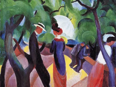 Obrázok produktu pre August Macke art print obrázok - Promenáda, 1913 (60 x 80 cm)