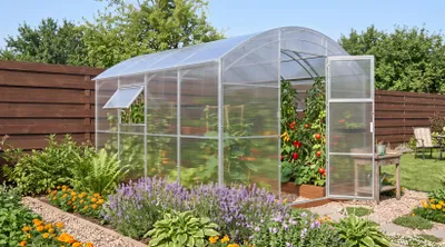Obrázek produktu pro Polykarbonátový skleník Garden Dream "Gardener" 3x10m z oceli, se 4mm polykarbonátem