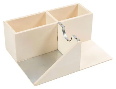 Image de Support en bois pour pistolet à colle - 12 x 15,5 x 6 cm