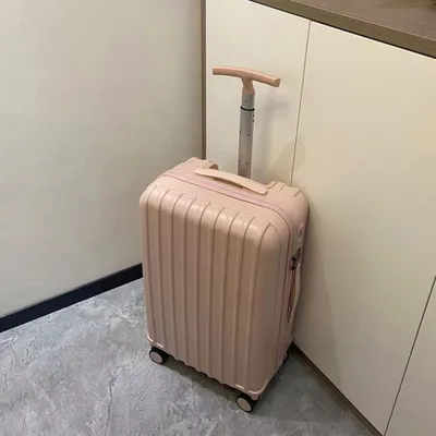 Produktbild von 360Home Geräuscharmer trolley Rollkoffer mit UniversalrädernRosa 24zoll